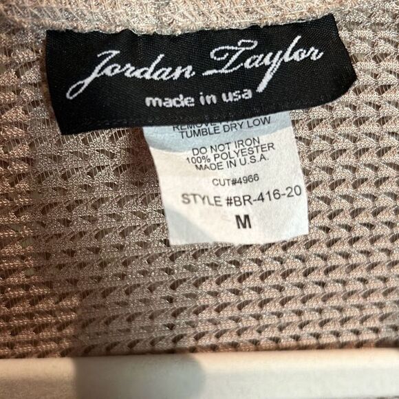 Khaki Crochet Look Swim Coverup - Picture 3 of 5